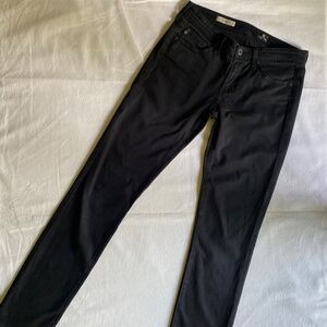AG Adriano Goldschmied The Stevie Ankle Slim Straight Leg Black Pants W's Sz 26